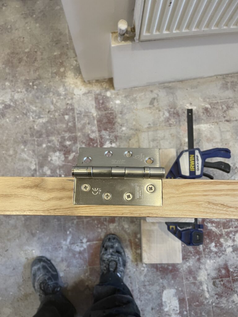 Solid oak interior door installation in Carlow