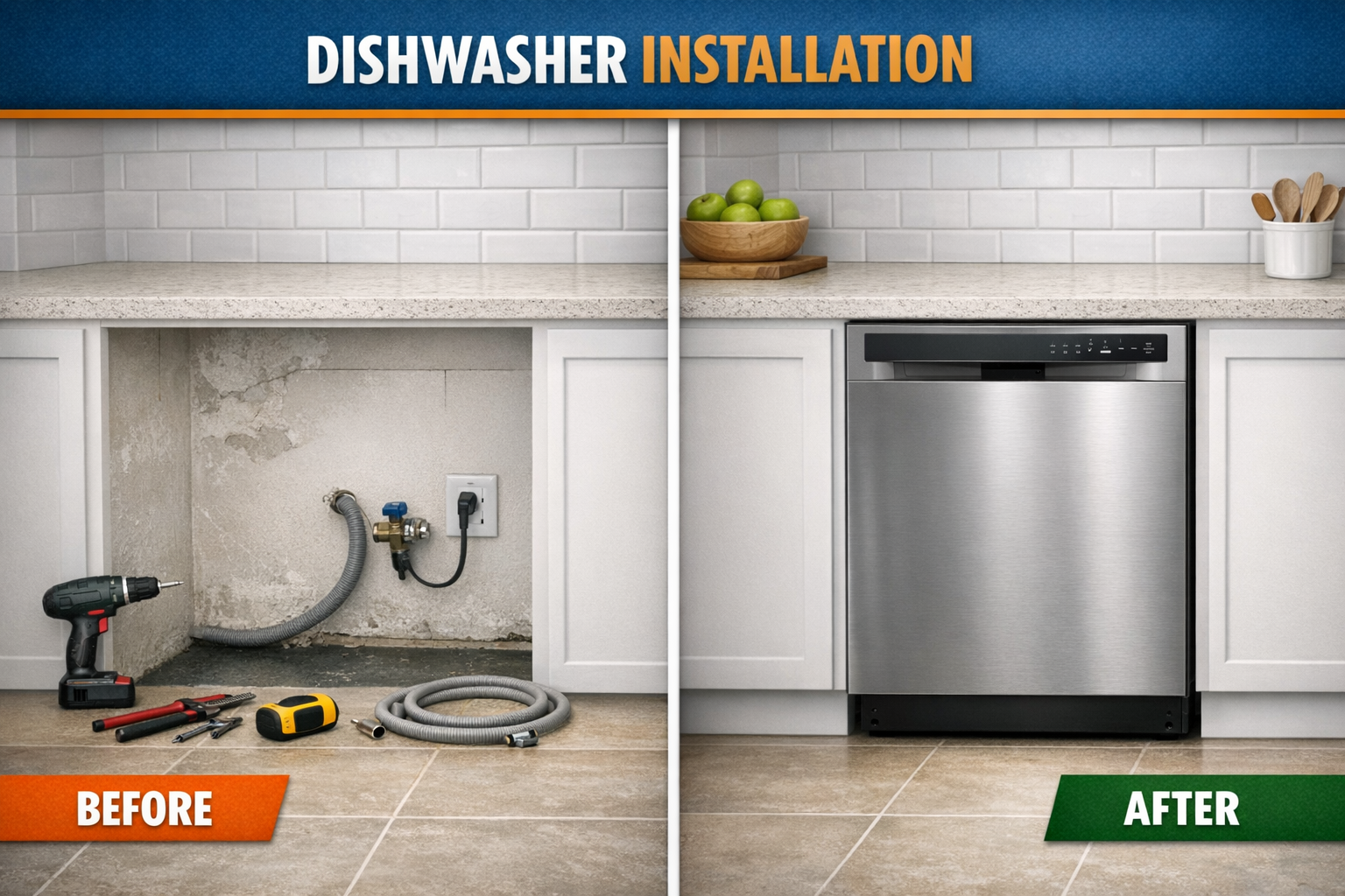 Dishwasher installation service in Carlow Ireland